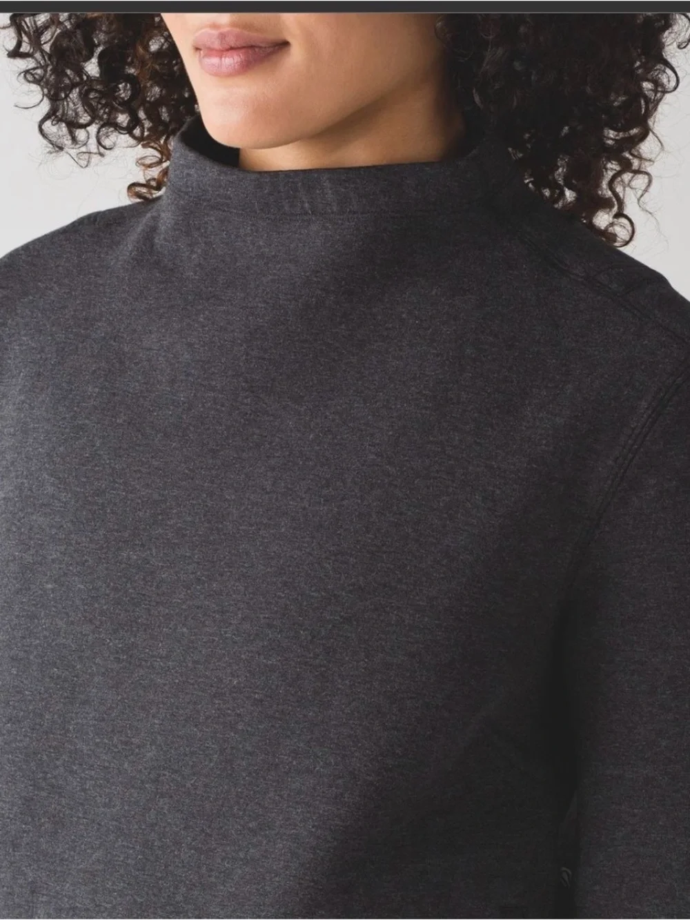 lululemon athletica Charcoal Long-Sleeve Pullover